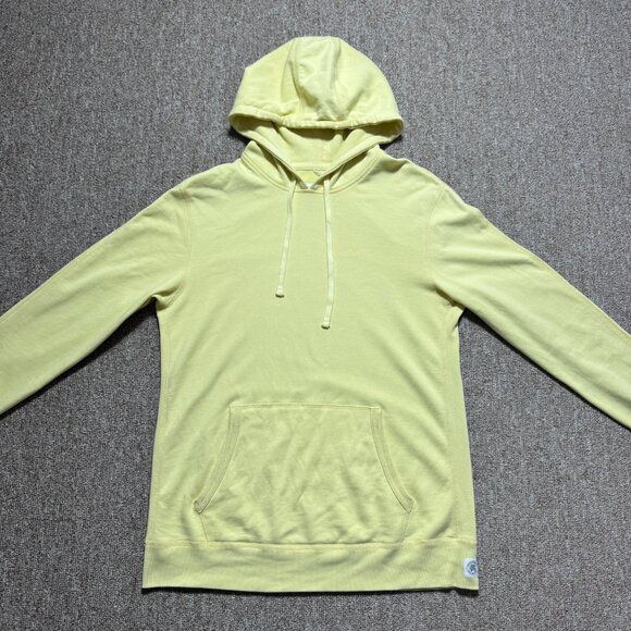 Reigning Champ Lightweight Terry Fleece Pullover Hoodie Yellow Medium - Picture 3 of 10
